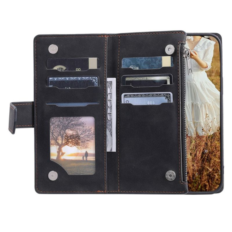 Etui Folio Samsung Galaxy S25 Plus 5g Portfel Pikowane Etui Ochronne