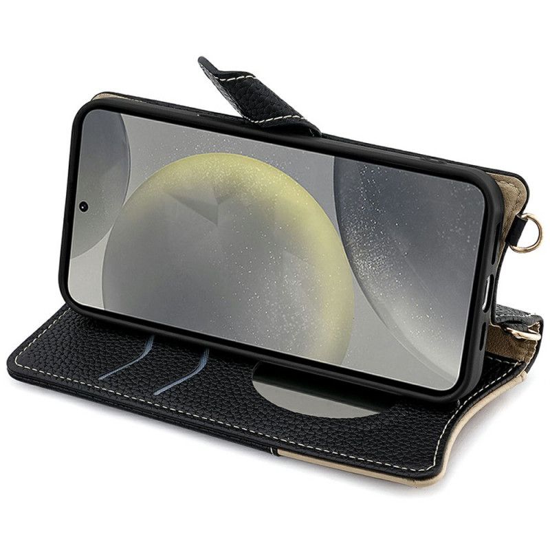 Etui Folio Samsung Galaxy S25 Plus 5g Portfel Z Łańcuszkiem