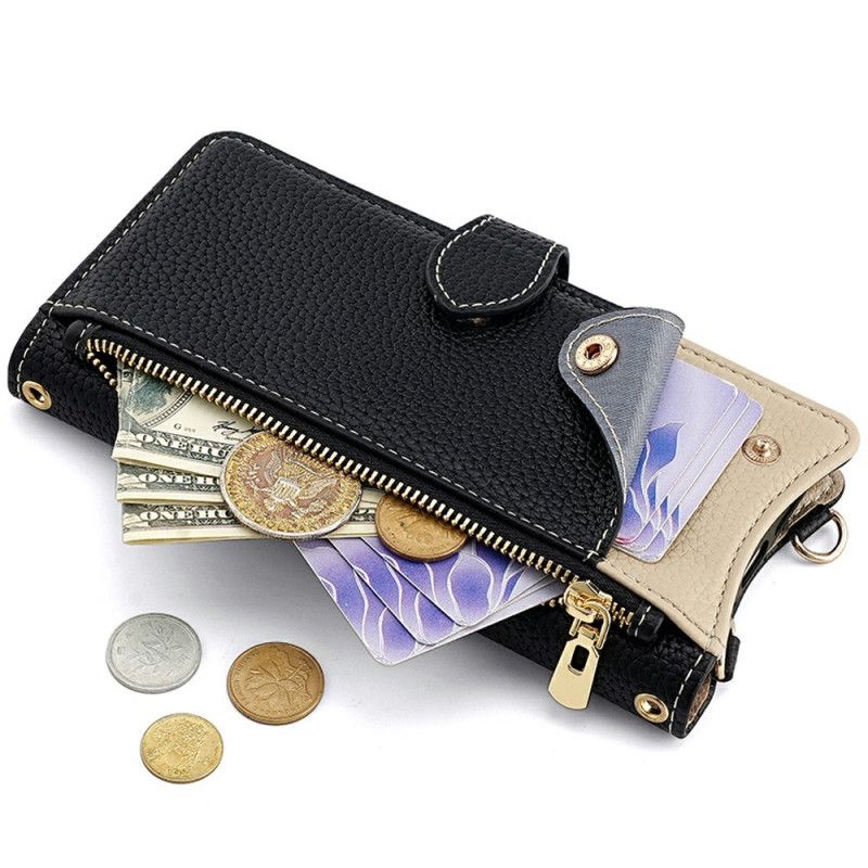 Etui Folio Samsung Galaxy S25 Plus 5g Portfel Z Łańcuszkiem