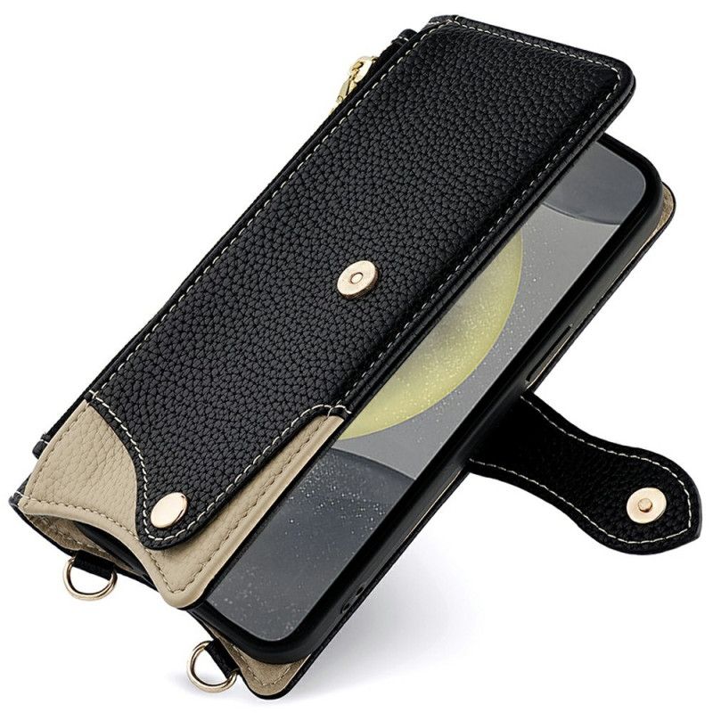 Etui Folio Samsung Galaxy S25 Plus 5g Portfel Z Łańcuszkiem