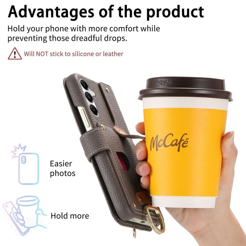 Etui Folio Samsung Galaxy S25 Plus 5g Portfel Z Zamkiem Etui Ochronne