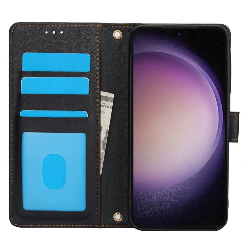 Etui Folio Samsung Galaxy S25 Plus 5g Styl Skórzany Z Paskiem