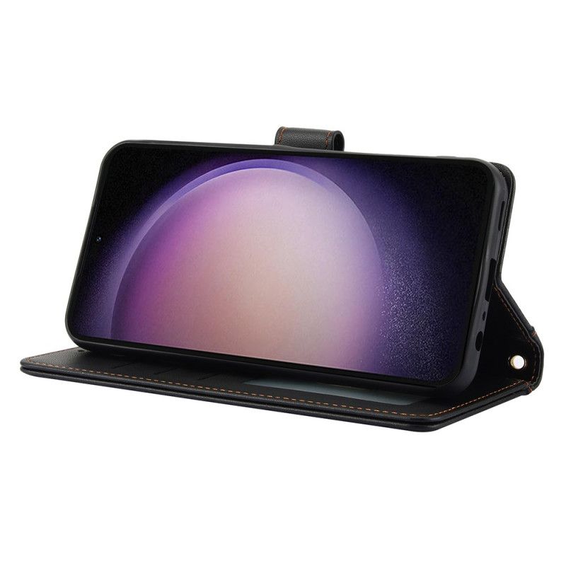 Etui Folio Samsung Galaxy S25 Plus 5g Styl Skórzany Z Paskiem