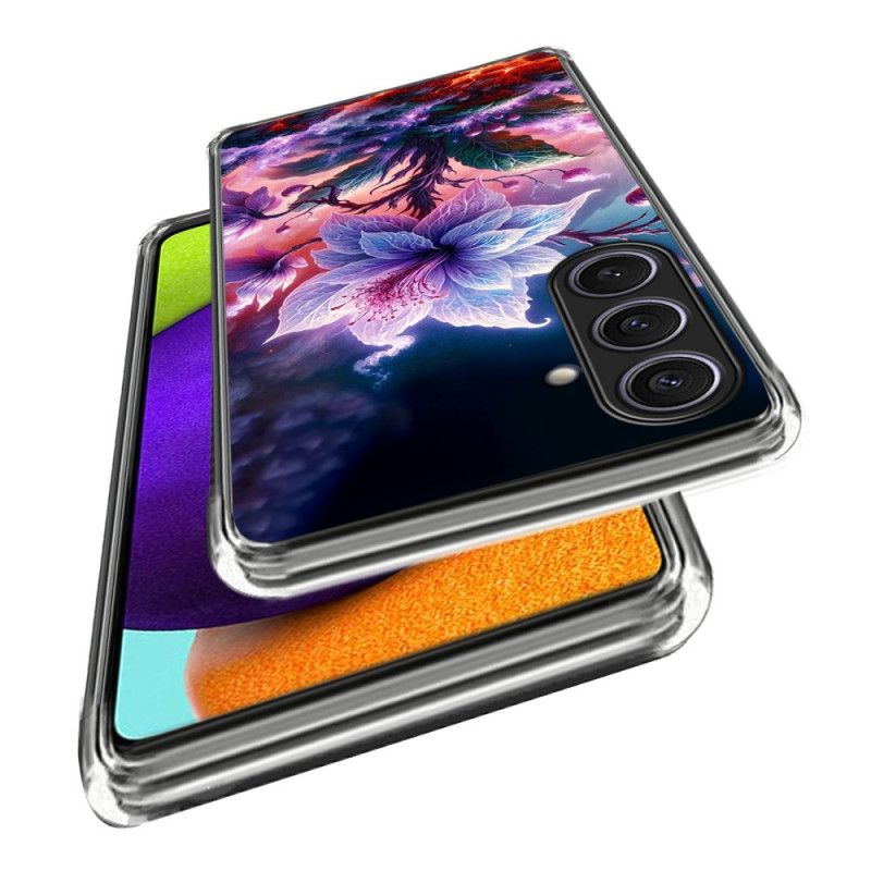 Etui Samsung Galaxy S25 Plus 5g Fioletowe Kwiaty
