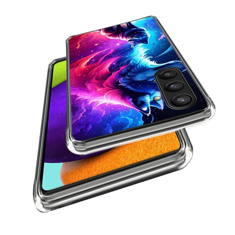 Etui Samsung Galaxy S25 Plus 5g Kolorowy Wilk Etui Ochronne