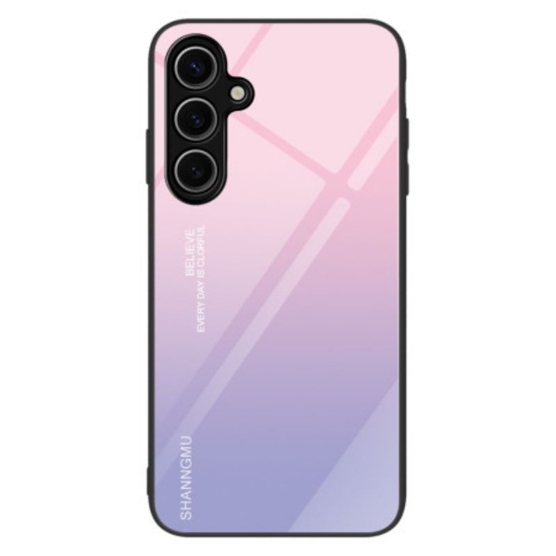 Etui Samsung Galaxy S25 Plus 5g Szkło Hartowane Różowo-fioletowy Gradient Etui Ochronne