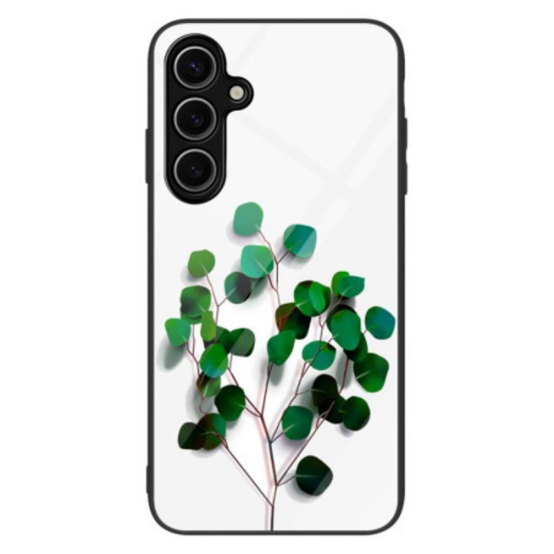 Etui Samsung Galaxy S25 Plus 5g Szkło Hartowane Zielone Liście Etui Ochronne