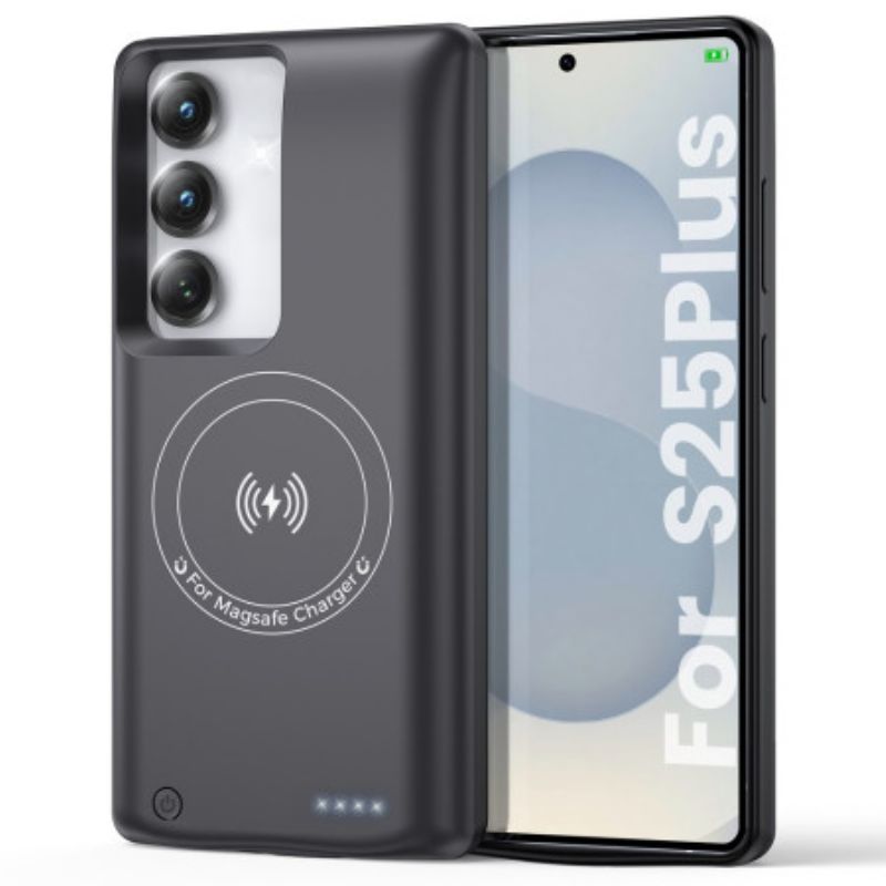 Etui Z Baterią 10000 Mah Do Samsunga Galaxy S25 Plus / S24 Plus Z Ładowarką I Magnetycznym Mocowaniem