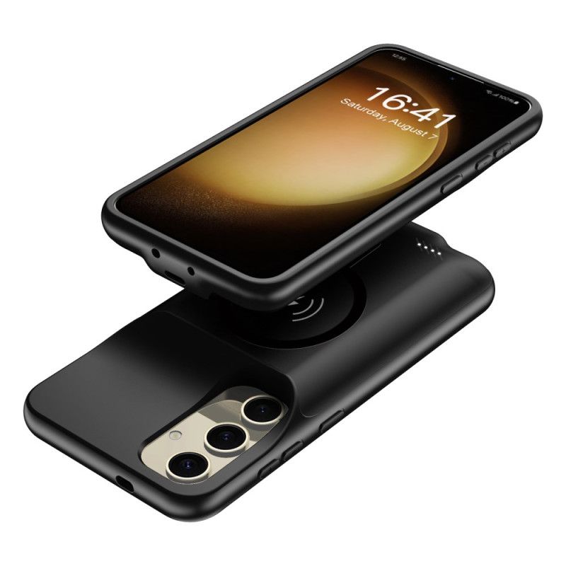 Etui Z Baterią 10000 Mah Do Samsunga Galaxy S25 Plus Z Zewnętrzną Ładowarką I Magnetycznym Mocowaniem