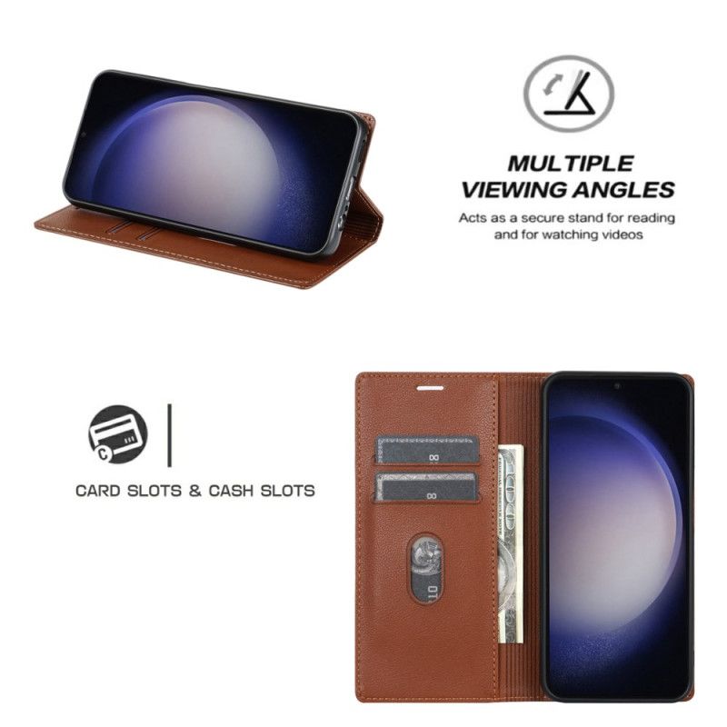 Flip Kotelot Samsung Galaxy S25 Plus 5g Efekt Skóry