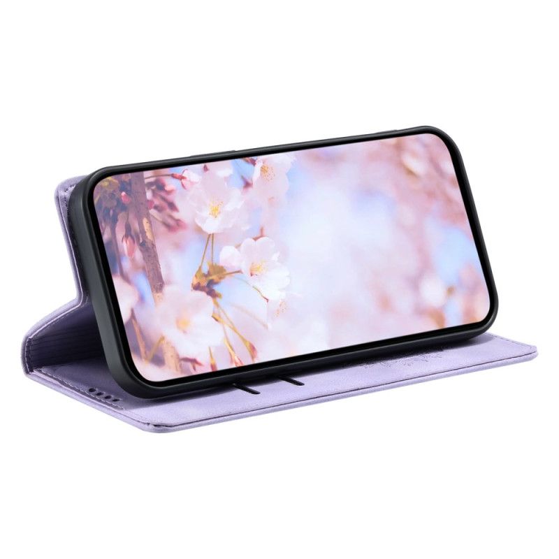 Flip Kotelot Samsung Galaxy S25 Plus 5g Etui Na Telefon Efekt Zamszu Mandali