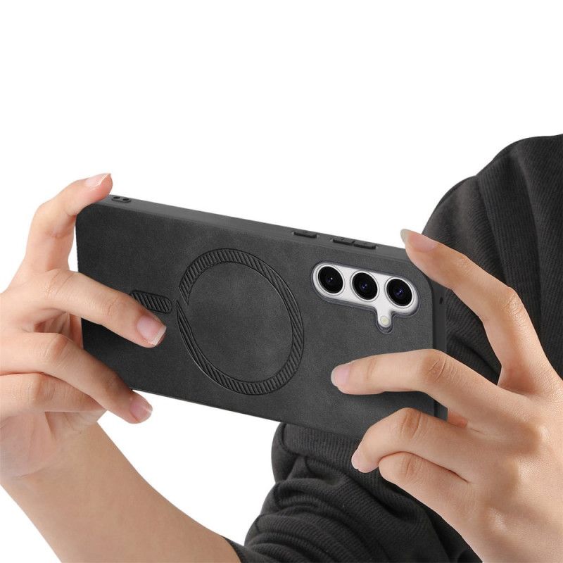 Futerały Samsung Galaxy S25 Plus 5g Etui Na Telefon Efekt Skóry Kompatybilny Z Magsafe