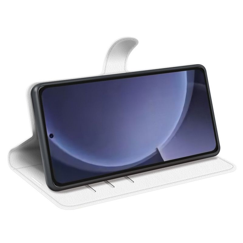 Obudowa Samsung Galaxy S25 Plus 5g Etui Na Telefon Klasyczna Sztuczna Skóra Liczi