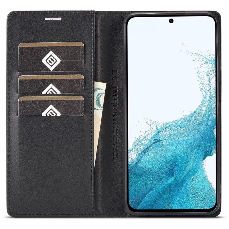 Skórzany Futerał Samsung Galaxy S25 Plus 5g Etui Na Telefon CZerwona Linia Lc.imeeke