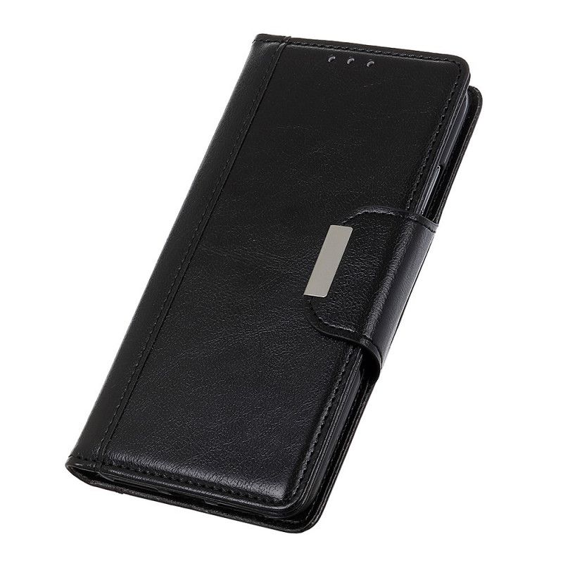 Etui Folio Samsung Galaxy A80 / A90 Zielony Czarny Zapięcie Eleganckie Ze Sztucznej Skóry