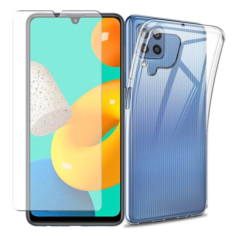 Etui Do Samsung Galaxy M32 Combo Case I Szkło Hartowane Na Ekran