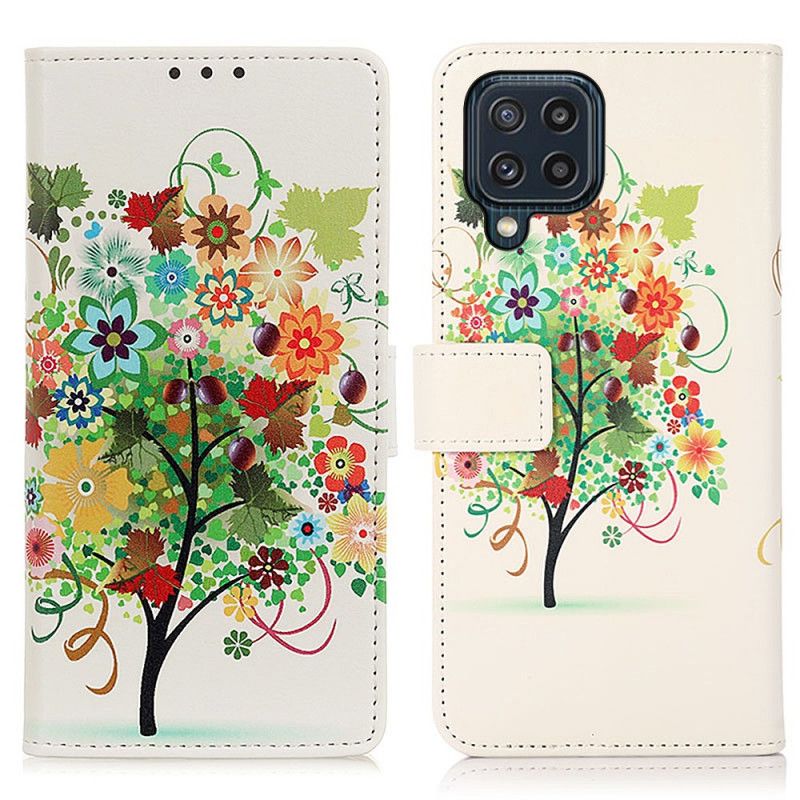 Etui Folio Do Samsung Galaxy M32 Kwitnące Drzewo