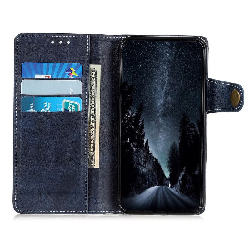 Etui Folio Samsung Galaxy M32 Artystyczny Guzik I Szwy