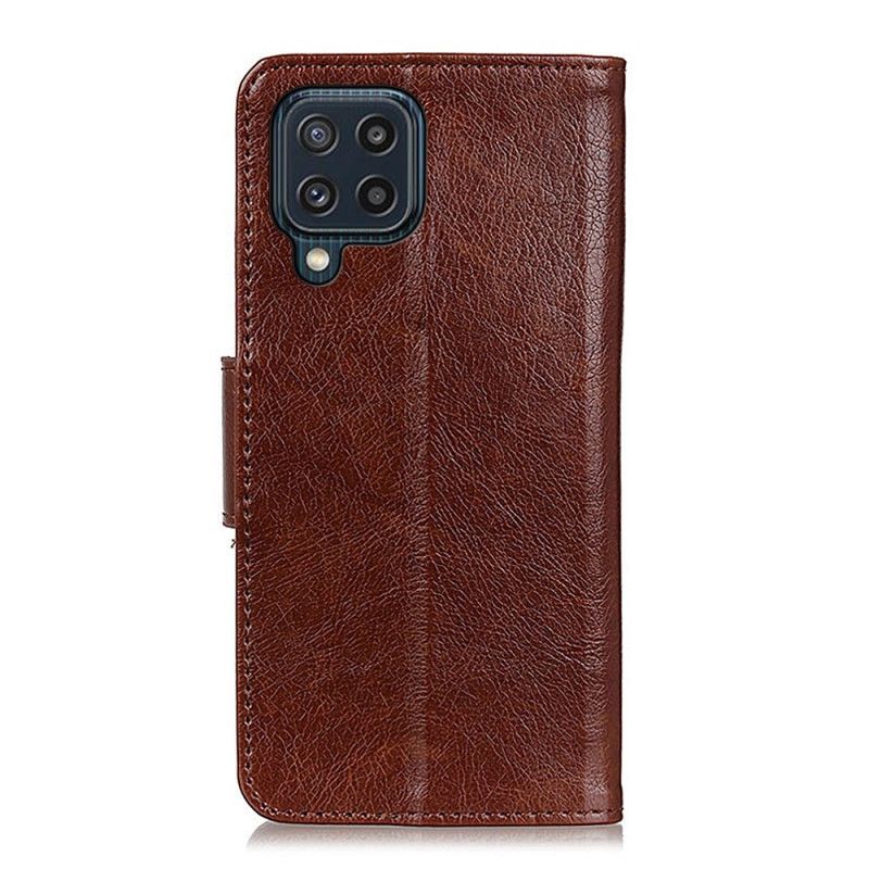 Etui Folio Samsung Galaxy M32 Dwoina Skóra Nappa