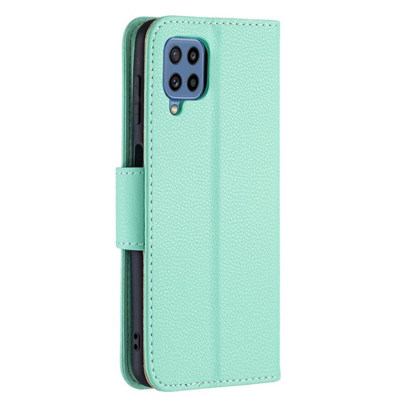 Etui Folio Samsung Galaxy M32 Liczi Klapa Ukośna