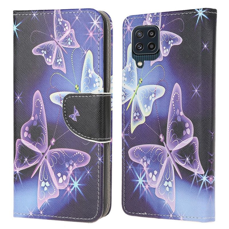 Etui Folio Samsung Galaxy M32 Suwerenne Motyle Etui Ochronne