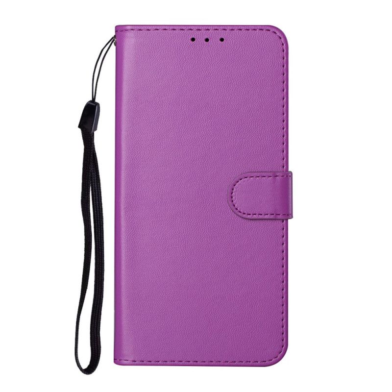 Etui Folio Samsung Galaxy S21 Plus 5G Magenta Czarny Unikalny Projekt Z Paskiem