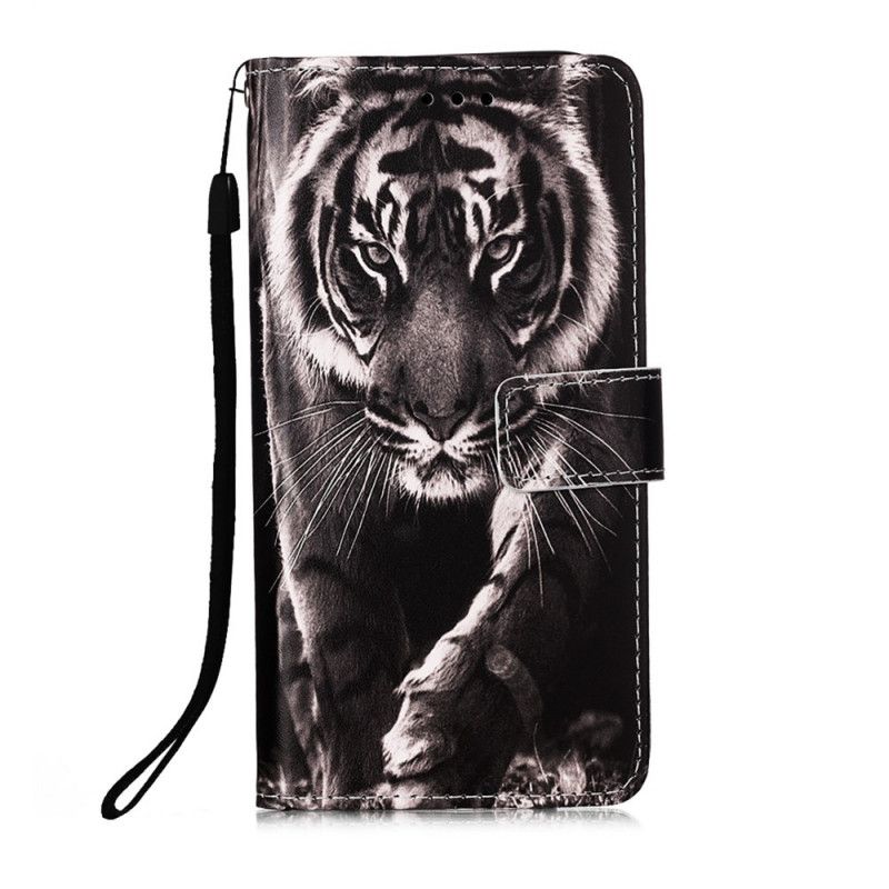 Etui Folio Samsung Galaxy S21 Plus 5G Nocny Tygrys Etui Ochronne