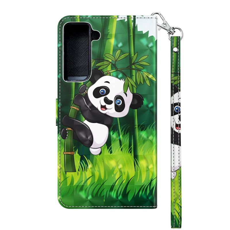 Etui Folio Samsung Galaxy S21 Plus 5G Panda I Bambus Etui Ochronne