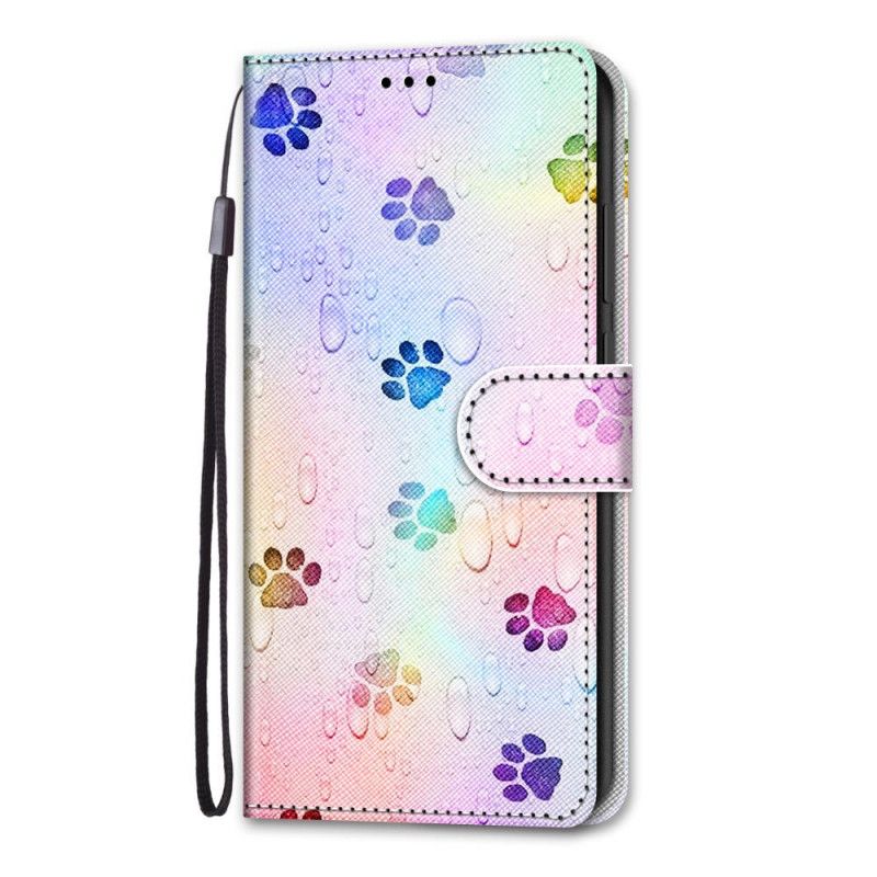 Etui Folio Samsung Galaxy S21 Plus 5G Ślady Na Deszczu Etui Ochronne