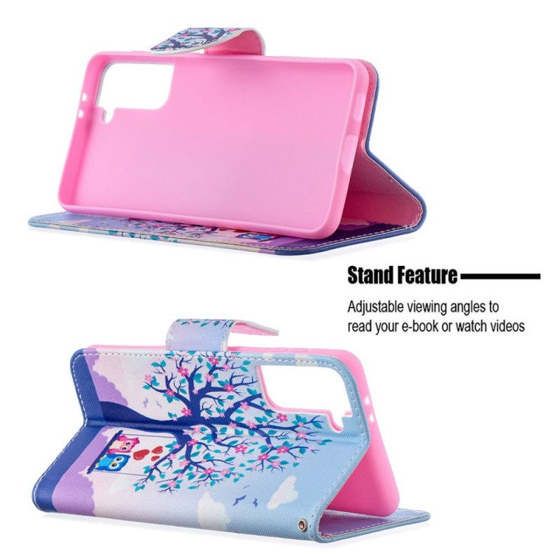 Etui Folio Samsung Galaxy S21 Plus 5G Sowy Na Huśtawce