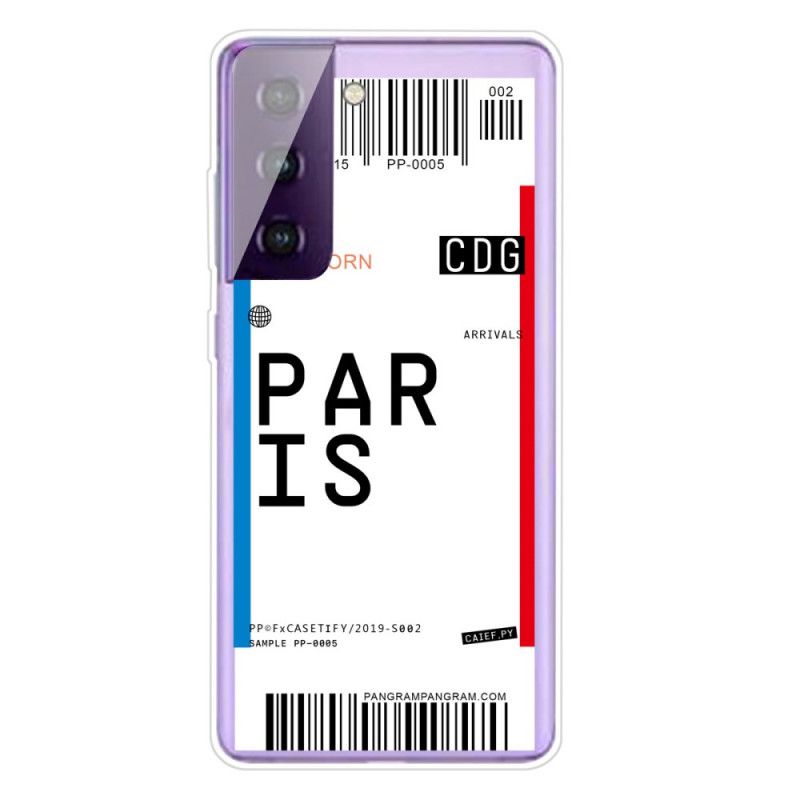 Etui Samsung Galaxy S21 Plus 5G Karta Pokładowa Do Paryża