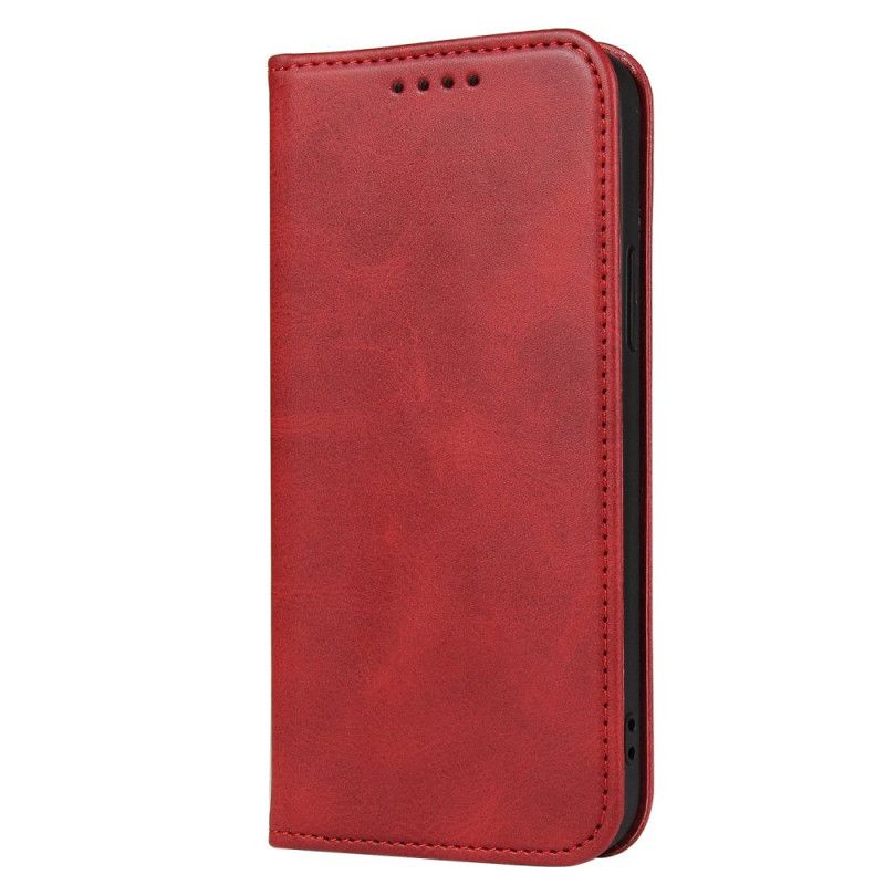 Flip Kotelot Samsung Galaxy S21 Plus 5G Czerwony Czarny Styl Biznesowy Plus Efekt Skóry