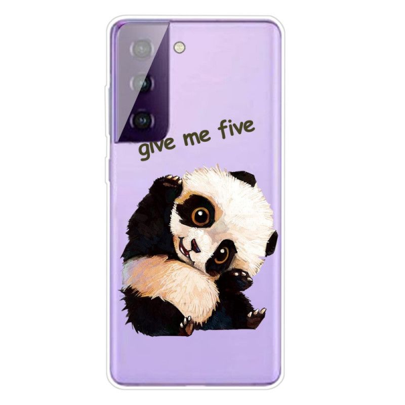 Futerały Samsung Galaxy S21 Plus 5G Etui na Telefon Przezroczysta Panda. Daj Mi Pięć