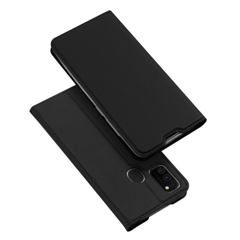 Flip Kotelot Samsung Galaxy M21 Czarny Skóra Pro Dux Ducis