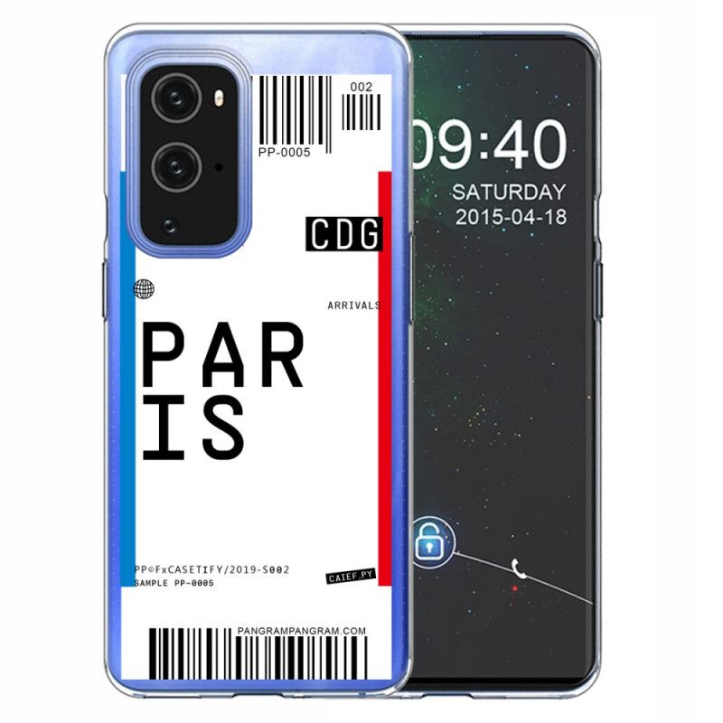 Etui OnePlus 9 Karta Pokładowa Do Paryża