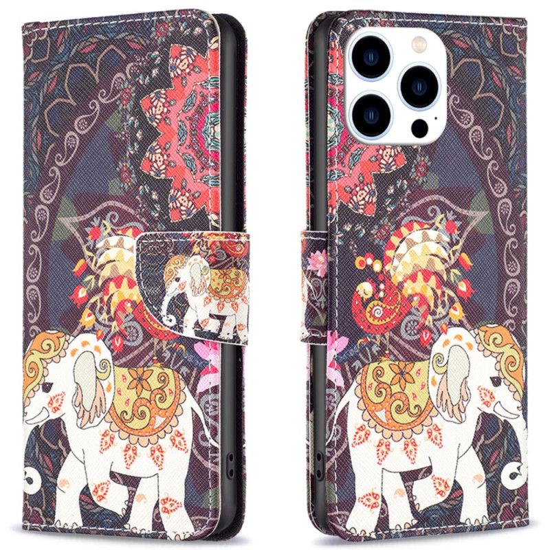Obudowa iPhone 16 Pro Etui Na Telefon Słoń Plemienny