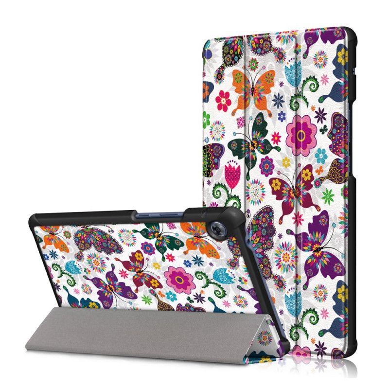 Inteligentna Obudowa Huawei MatePad T 8 Wzmocnione Motyle I Kwiaty