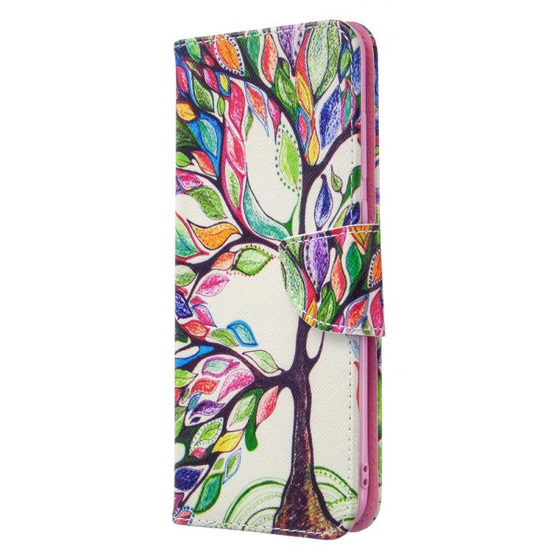 Etui Folio Samsung Galaxy M11 Kolorowe Drzewo
