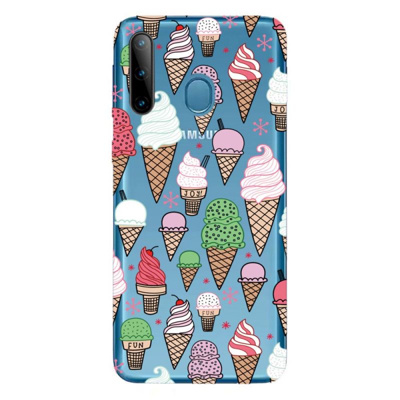 Etui Samsung Galaxy M11 Lody Śmietankowe