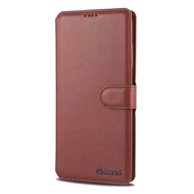 Etui Folio Xiaomi Redmi K30 Szary Czarny Azns Z Efektem Skóry