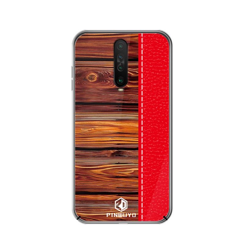 Etui Xiaomi Redmi K30 Czerwony Czarny Pin Serii Dun Pinwuyo