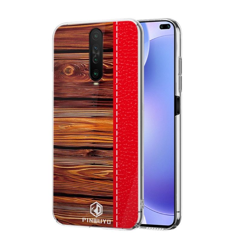 Etui Xiaomi Redmi K30 Czerwony Czarny Pin Serii Dun Pinwuyo