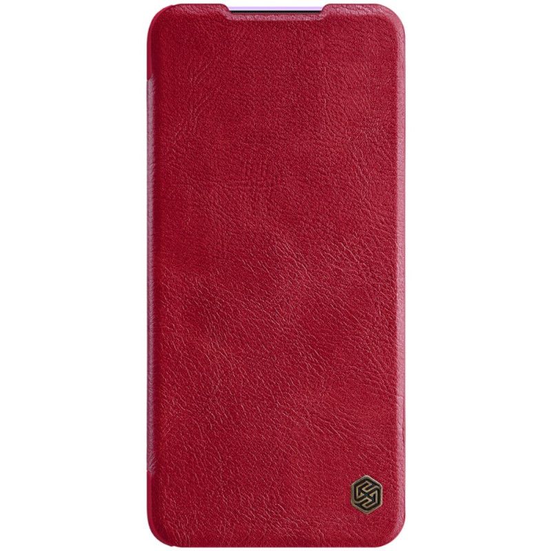Flip Kotelot Xiaomi Redmi K30 Czerwony Czarny Etui na Telefon Seria Nillkin Qin