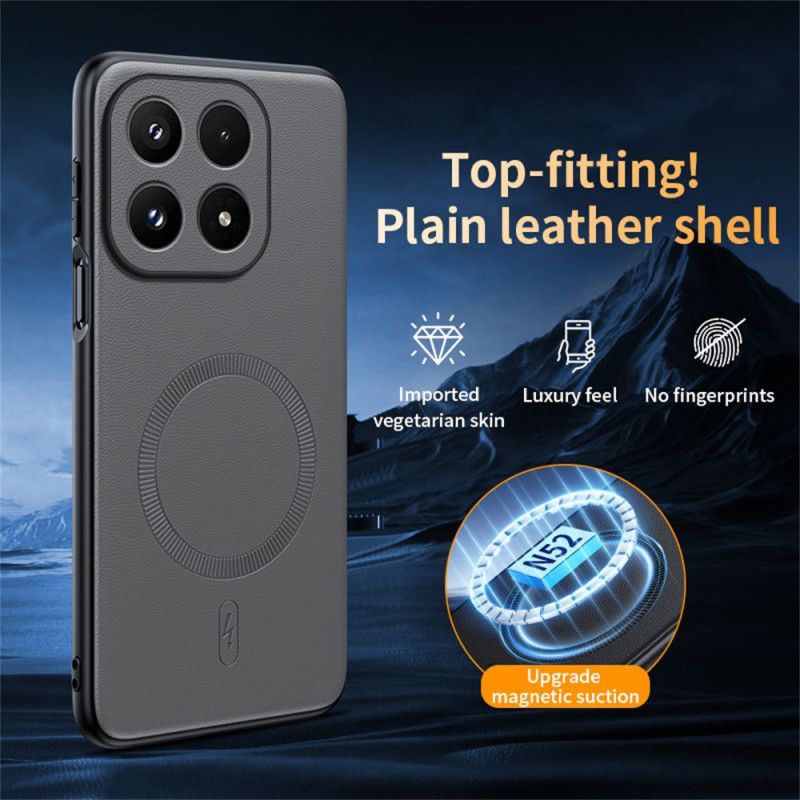 Etui Do Xiaomi 17 Magsafe W Skórzanym Stylu