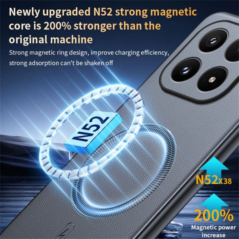 Etui Do Xiaomi 17 Magsafe W Skórzanym Stylu