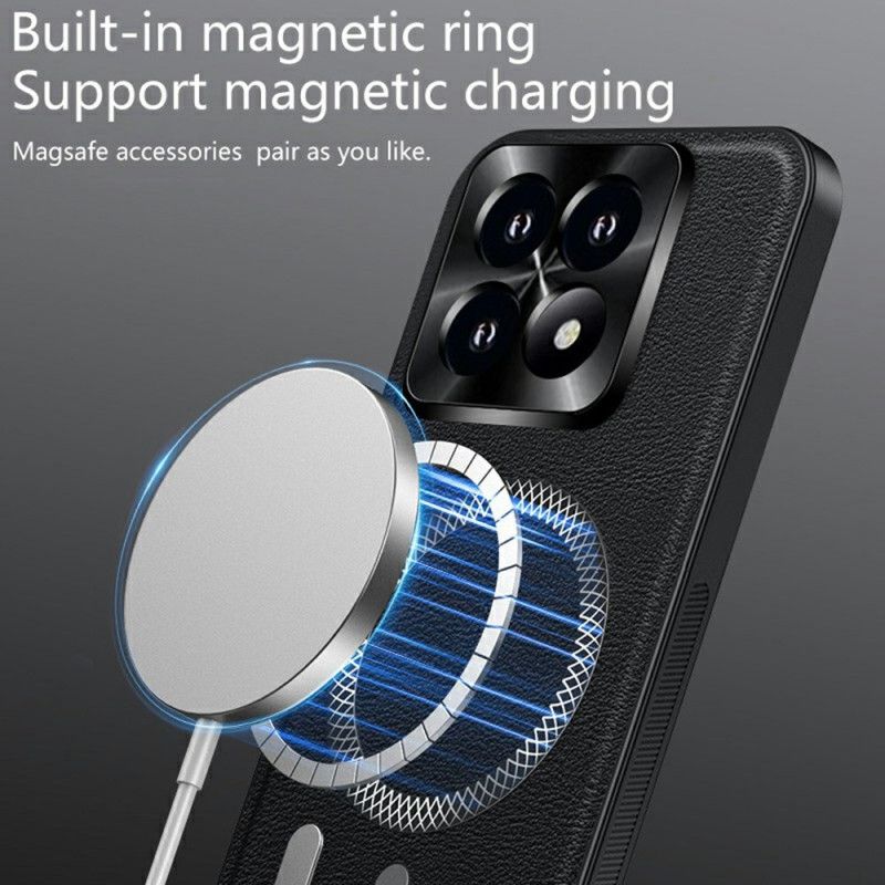 Etui Do Xiaomi 17 Magsafe Z Efektem Skóry