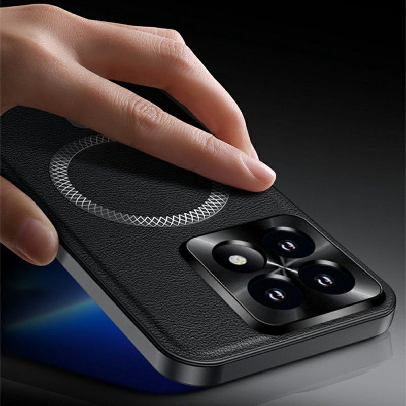 Etui Do Xiaomi 17 Magsafe Z Efektem Skóry