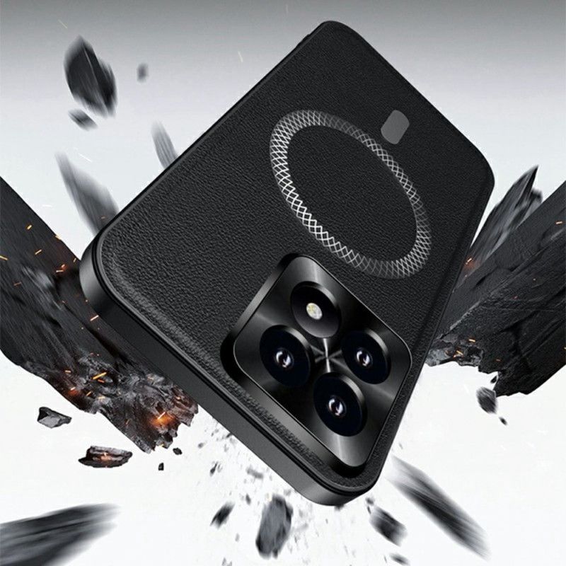 Etui Do Xiaomi 17 Magsafe Z Efektem Skóry