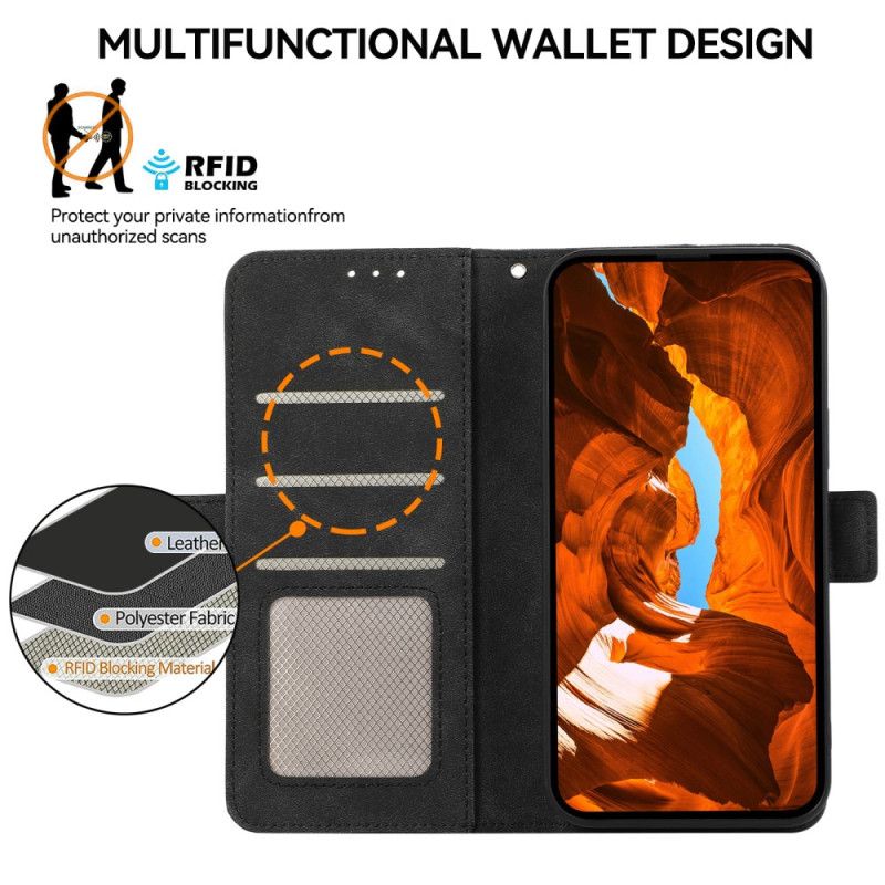 Etui Folio Do Xiaomi 17 Abeel Efekt Zamszu