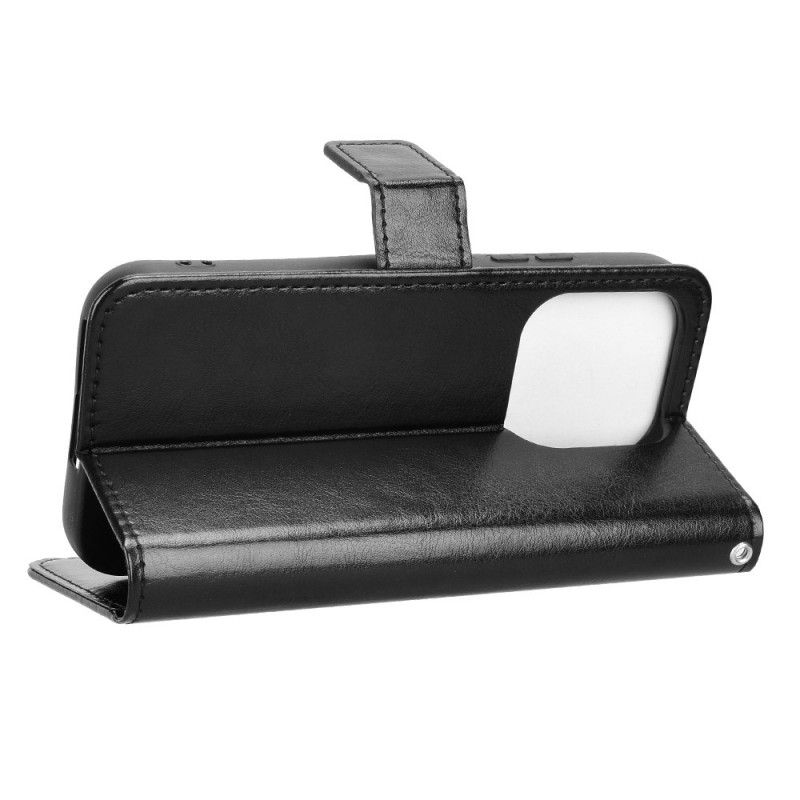 Etui Folio Do Xiaomi 17 Błyszcząca Sztuczna Skóra